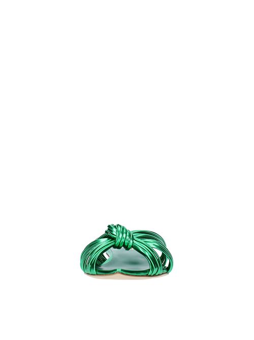 Flat leather sandals NCUB | DAFNE 35VERDE